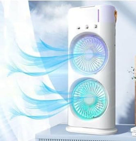 2-in-1 Portable Air Cooler & Fan | Powerful Dual Cooling System⭐ Stay Cool Anywhere – Double Power, Double Comfort ❄️